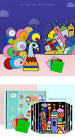 15pcs/20pcs Pegatinas Mágicas Brillantes Para Niños DIY Adhesivo Colorido De Artesanía Manual Creación De Arte Y Regalo Para Niños - details 0