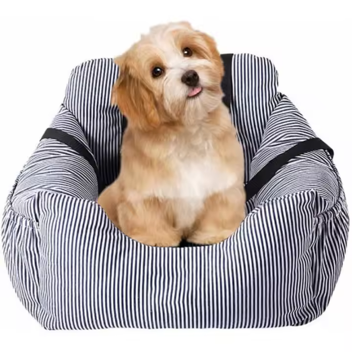 Sillas de Coche para Perros Desmontable y Lavable, Ideal para Viajar - Azul - 1