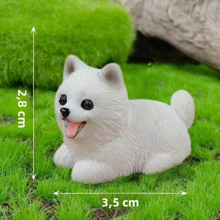 Figura De Resina Miniatura Para Jardín De Bonsái Decoración Pequeña Perro Muy Pequeño Para Microlandscape Y Jardines De Fadas - 1