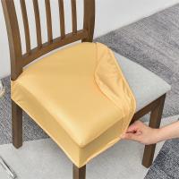 Cubiertas De Silla De Comedor En Cuero PU Impermeable Modernas Y Duraderas Antipolvo Para Hogar Y Hotel Cubierta De Cojín Elástica - details 69
