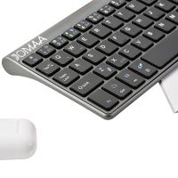 Mini Teclado Bluetooth 2.4G Con Touchpad Portátil Y Ligero Compatible Con Apple TV PS4 HTPC - Estilo Ergonómico Slim Para Tablet Y Laptop - details 1