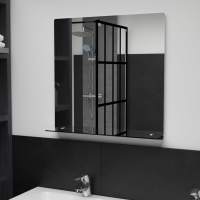 vidaXL Espejo de Pared con Estante de Vidrio Templado de Maquillaje Dimensiones 20 x 40 cm,  30 x 50 cm,  40 x 40 cm y mas - details 6