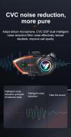 Y80 2X Intercomunicador De Casco De Motocicleta Bluetooth V5.3 Manos Libres Reducción De Ruido Impermeable 1000M Interfono Con Headset Inalámbrico - details 10