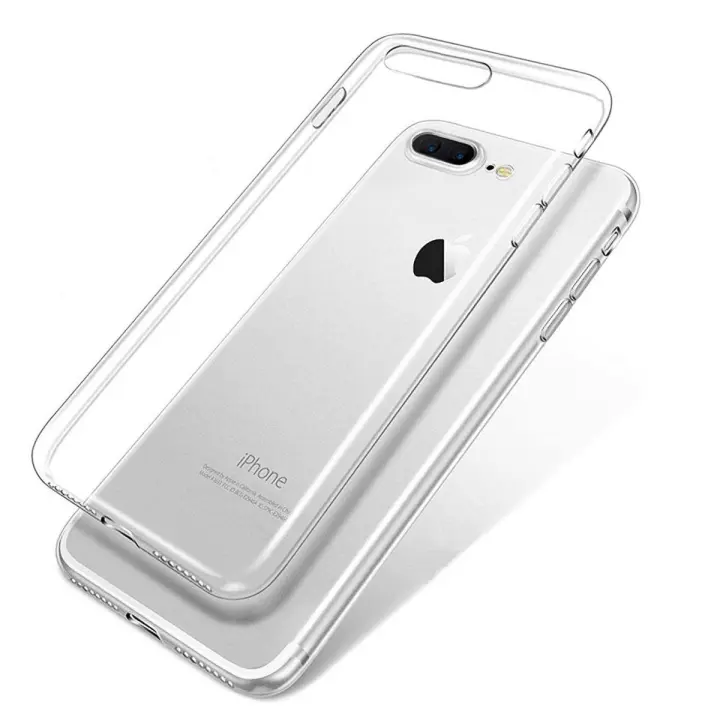 Generica - Funda de silicona transparente para iPhone 7 Plus / iPhone 8 Plus - 1