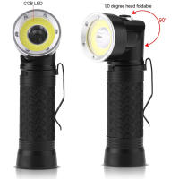 Linterna T6+COB LED Potente 4 Modos 90° Plegable Luz De Trabajo Linterna Táctica Con Cola Magnética Para Camping - details 6