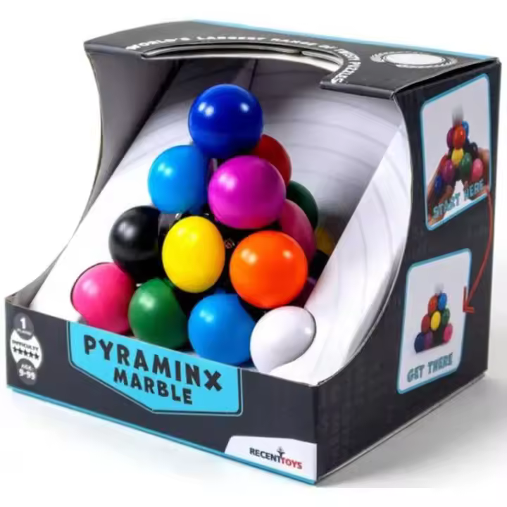 Juego Cubo Rompecabezas Piramix Marble Cayro - 1