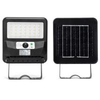 Farola LED Aigostar 50W negra con panel solar IP65 blanco frío 6500K con sensor crepuscular y de movimiento - details 2