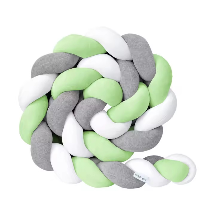 Nueva almohada de sofá con bola anudada larga tejida danesa, almohada creativa de trenza nórdica para cama infantil. - 1