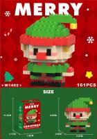 Regalos De Navidad Serie De Bloques Micro Santa Claus Y Reňedos Juguete De Montaje Para Decoración De Mesa Juguetes Para Niños - details 1