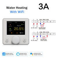 Termostato Inteligente Tuya Para Piso Eléctrico Calentamiento De Agua Y Boilero Gas Controlador De Temperatura Underfloor Compatible Con Alexa Y Google Assistant - details 24