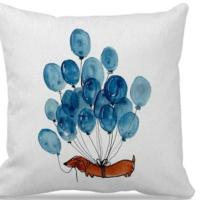 Funda De Cojín De Perro Dachshund Cartoon Para Decoración Del Salón Y Oficina Funda De Cojín De Sofa De Poliéster 100% - details 6