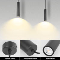 Lámpara Colgante Estilo Nórdico LED 90~260V Moderna Para Sala De Estar Cocina Comedor Iluminación Pendente Metálica Ajustable Graceful - details 3