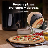 Freidora de aire sin aceite Cecotec Cecofry&Grill Duoheat 6500, 6.5 Litros, Doble Resistencia, Plancha, Grill, Air Fryer, 2200W, Dietética y Digital, Ventana, Temperatura Regulable 80-200°C, 8 Menús - details 6