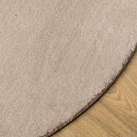 vidaXL Alfombra de pelo corto suave lavable HUARTE arena Ø 200 cm - details 2