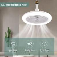 Ventilador de techo cerrado con luz y control remoto, ventilador de techo LED con luz, ventilador de techo moderno de perfil bajo para dormitorio, - details 1