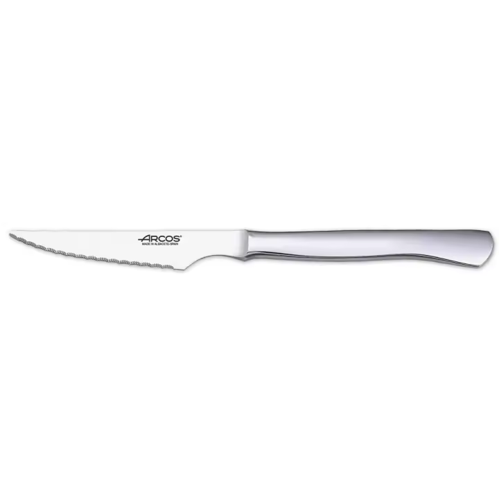 Cuchillo chuletero Arcos de Mesa 375500 monoblock de una pieza de acero inoxidable hoja de 11 cm en caja - 1