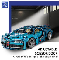 Bloques De Construcción Azul Bugatti 1:14 1144PCS Juego De Modelado Para Niños Y Adultos Regalo De Navidad Pascua O Halloween - details 2