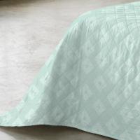 Moda Textil Colcha Bouti Primavera Verano Reversible Color Aqua Mod.Rombos Cama 90 ,105,135 y 150  Ligeras y Suaves Incluye fundas de cojín - details 4