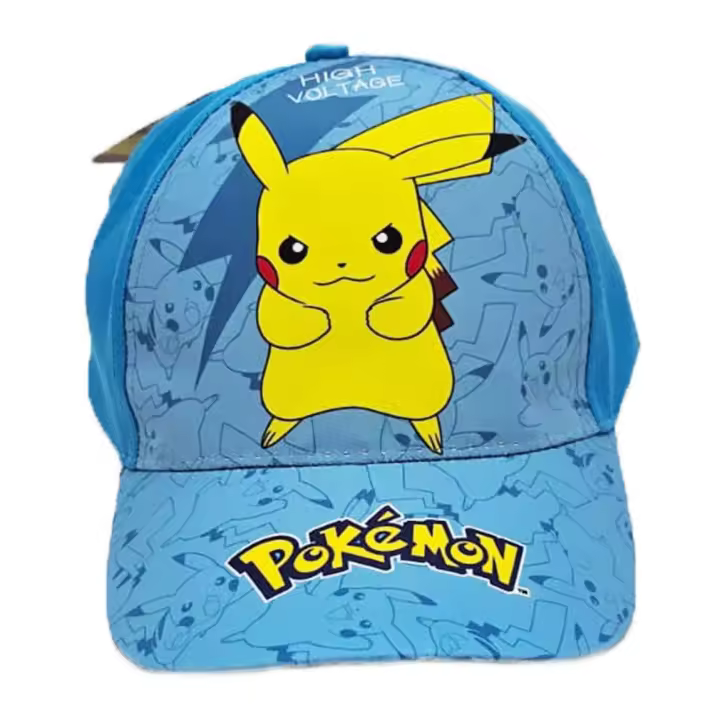 Gorra Premium Pokemon Pikachu Visera Curva Beisbol 54-56 - 1