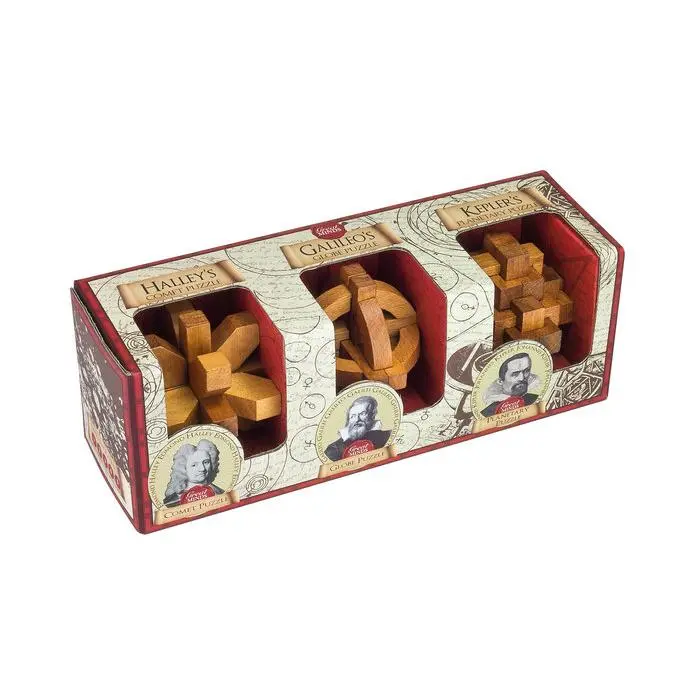 MADNESSTOYS ROMPECABEZAS SET DE 3 HOMBRES HALLEY GALILEO KEPLER PUZZLE - 1