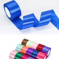 Cinta De Seda Sólida De 50mm 25 yardas/Rol (22 Metros) Para Bodas Cumpleaños Regalos De Navidad Festivales DIY Artesanías - details 3