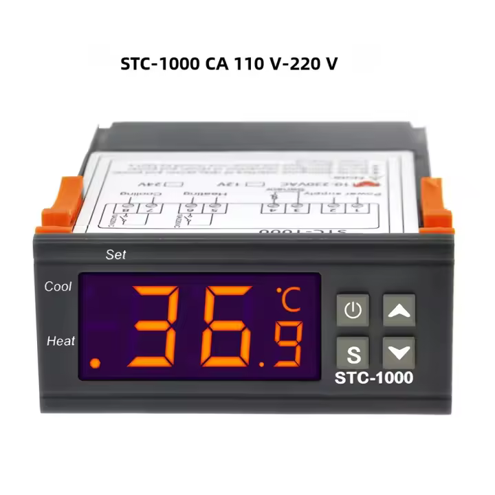 Controlador De Temperatura STC-3028 STC-1000 Termómetro Termostato 12V 24V 220V Para Incubadora Calefacción Y Enfrío - 1