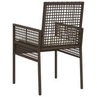 Sillas de Jardín vidaXL 2 pcs con Cojines Marrón Poliratán - details 5