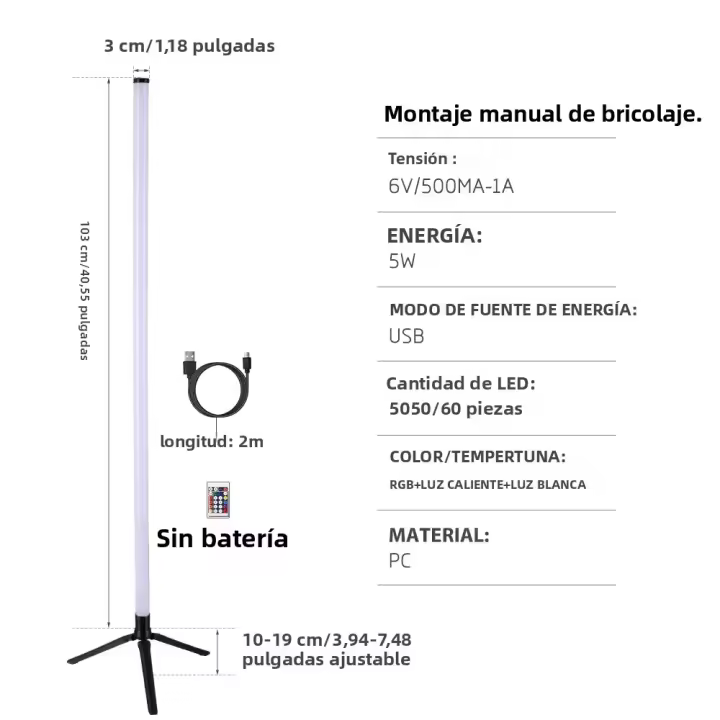 Lámpara De Piso LED RGB Con Control Remoto Y APP Sync Con Música Iluminación De Ambiente Inteligente Para Dormitorio Y Sala De Estar Moderna Y Ecológica - 1