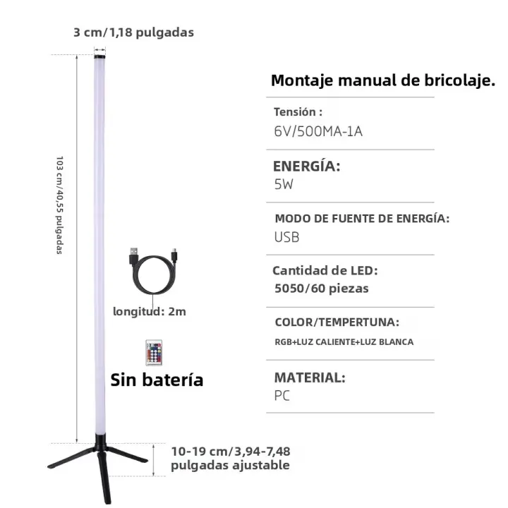 Lámpara De Piso LED RGB Con Control Remoto Y APP Sync Con Música Iluminación De Ambiente Inteligente Para Dormitorio Y Sala De Estar Moderna Y Ecológica - 1