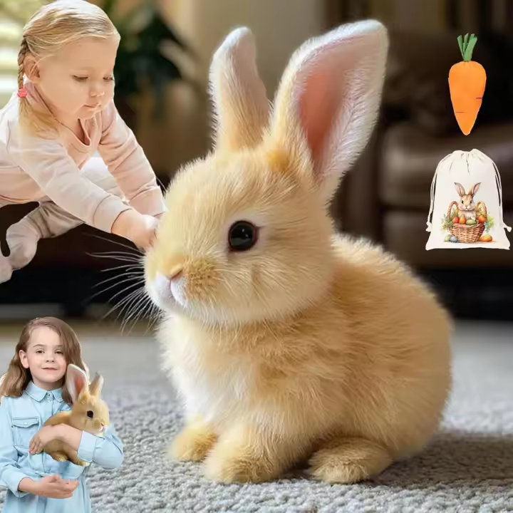 Juguetes electrónicos Interactivos animados del animal doméstico del Gift Interactivo animado de la sudadera del Conejo realista, el mejor Gift Para Los Niños - 1