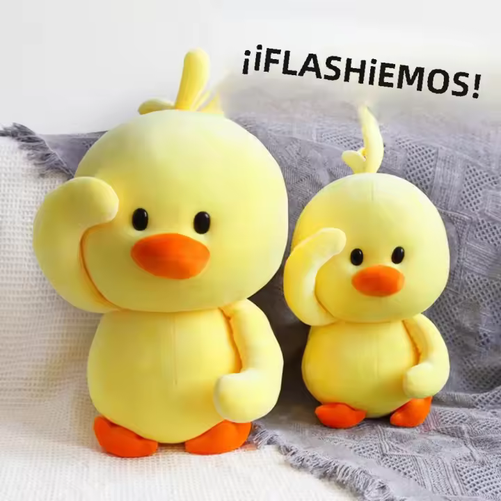 Pato De Peluche Danzante 10-28cm Juguete Suave Pato Muñeca Coreana Con Ácido Hialurónico Pato Amarillo Pequeño Para Niños Y Adultos - 1