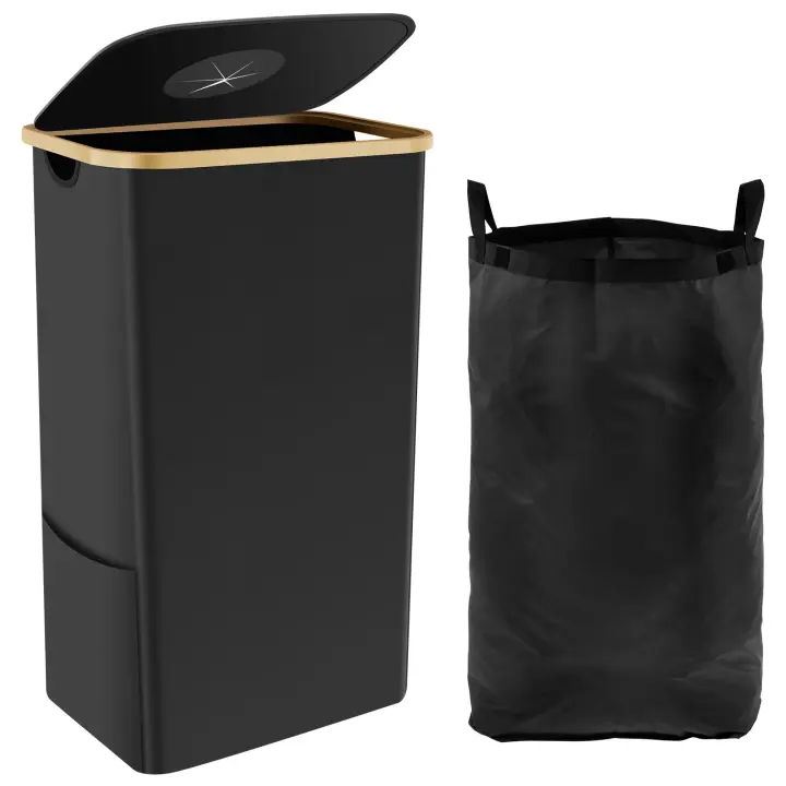 Bandeja De Reciclaje Grande 105L Para Cocina Hecha De Tela De Oxford Plegable Y Metal Ecológica Portátil Para Colección De Botellas - 1