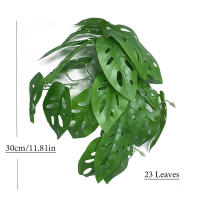 76cm Planta Artificial De Monstera Larga Hojas Verdes De Iva Colgante Para Decoración De Habitaciones Y Jardines Material Plástico - details 2