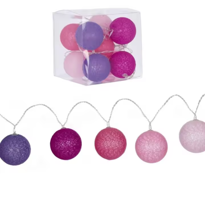 Guirnalda 10 Bolas led Rosas-DAMDAM GO - 1