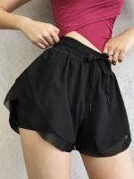 Shorts Deportivos De Verano Para Mujer Talla Grande Cintura Alta Secado Rápido Antideslizante Para Running Yoga Y Fitness - details 0
