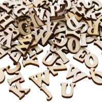 Juego De Alfabeto Inglés De Madera 100 Piezas Para Bebés Herramientas De Aprendizaje Temprano DIY Artesanía Scrapbooking Letras Digitales Aleatorias - details 0