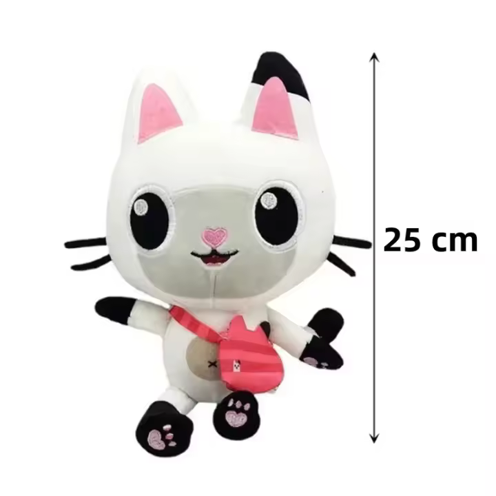 Muñeca De Peluche Gabby Dollhouse Juguete De Dibujos Animados Gato Sonriente Animal De Peluche Abrazo De Gato Para Niñas Regalos De Cumpleaños - 1