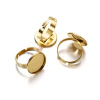 10pcs Base De Anillo De Acero Inoxidable Ajustable Para Cabochones De Vidrio 10/12/14/16/18/20/25mm Para Fabricación De Joyería DIY - details 1