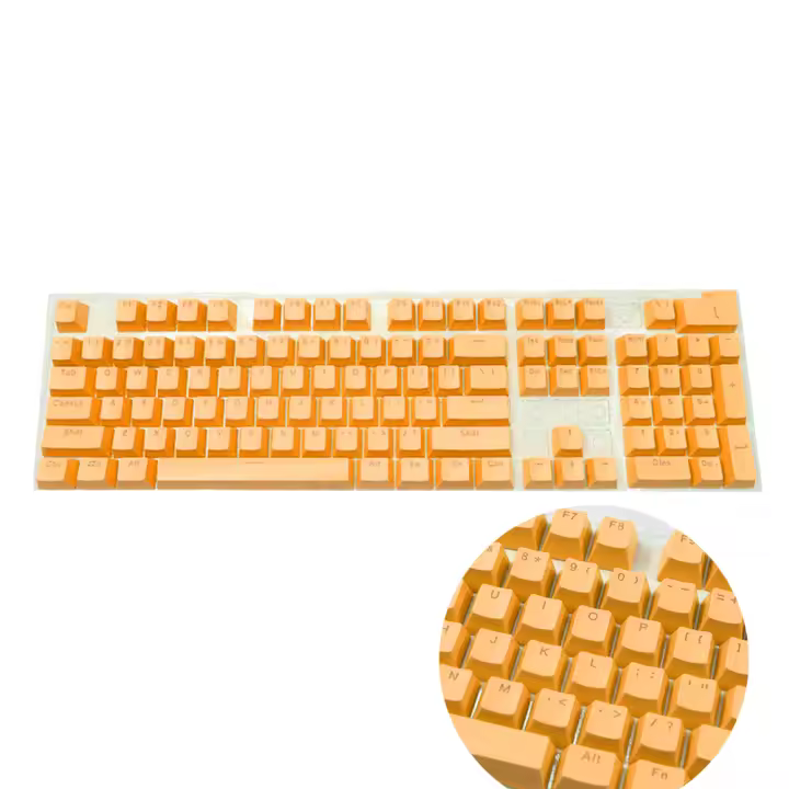 104pcs Keycaps Para Teclado Mecánico Universal Ergonómicos Blank Compatible Con Cherry MX Reemplazo Para Teclado Backlit - 1