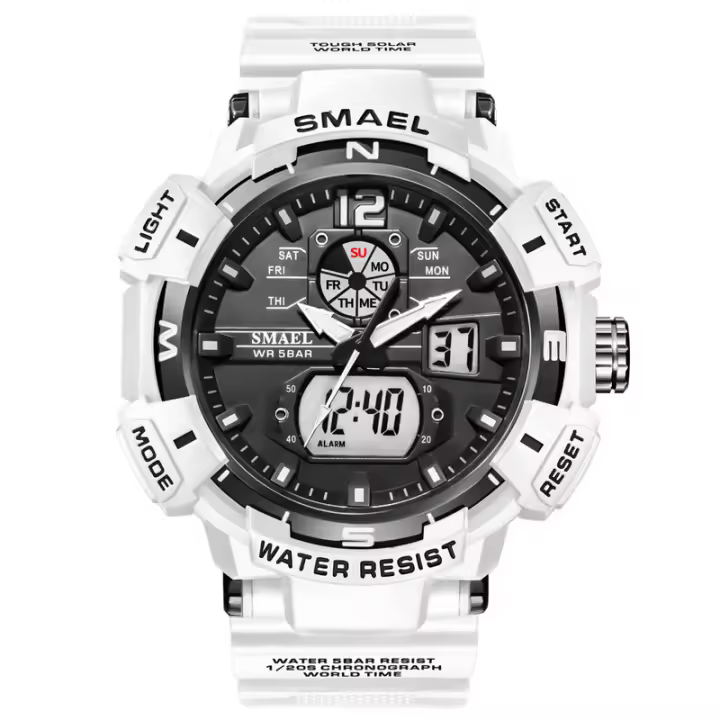 Reloj digital para hombre, Reloj digital luminoso, 50M Impermeable Smartwatches - 1