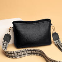 Bolso cruzado de cuero genuino para mujer, bandolera de hombro de vaca de Color sólido, a la moda, de lujo, para teléfono, 2022 - details 5