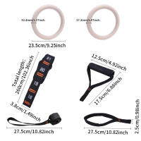 Juego De Anillos De Gimnasia Para Fitness Interior Anillos Deportivos De Arce Conjunto De Ejercicios Domésticos Para Hombres - details 0