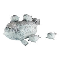 Juguete De Peluche Delfín Madre Y Hijo 40cm Caja De Cinco Piezas Para Niños Y Niñas Regalos De Navidad Y Halloween - details 1