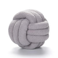 Cojín Redondo De Terciopelo Para Decoración Del Hogar Cojín Suave Para Sofá Y Silla De Repouso Con Nudo Diseño De Decoración Para Sala De Estar - details 5