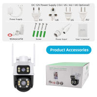 Cámara De Seguridad BESDER 8MP PTZ Wifi Exterior Visión Nocturna Doble Pantalla Detección De Humanos CCTV IP Protección 4MP - details 2