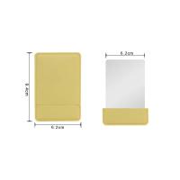 Espejo De Maquillaje Ultrafino De Acero Inoxidable Resistente a Golpes Con Funda De Cuero PU Portátil Para Carteles - details 0