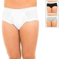 Calvin Klein-Pack-3 Slips tejido transpirable y obertura delantera U1000A para Hombre