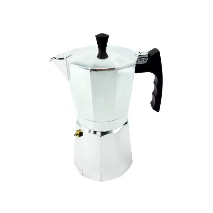 HAPPY FRIENDS Cafetera Italiana Espresso de Aluminio Serie ORIGINAL para Vitro Gas Electrica. Cafetera de distintos tamaños 1/3/6/9/12 Tazas - 1