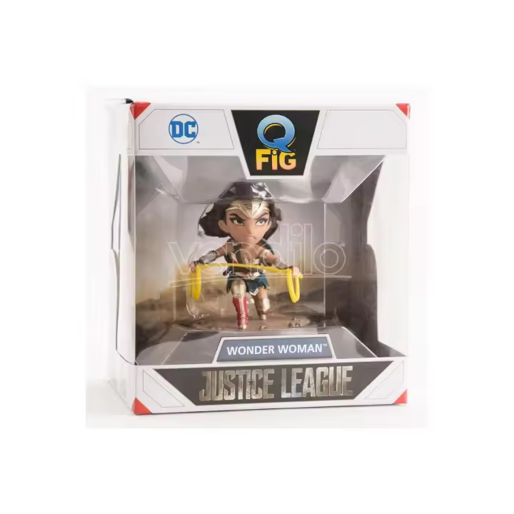 DC Comics - Wonder Woman - Justice League - Figura 9cm - Quantum Mechanix - Coleccionable - Regalo Original - Edad recomendada mayores de 3 años - 1