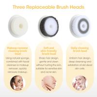 Cepillo limpiador Facial eléctrico para el cuidado de la piel, instrumento de belleza Exfoliante para la eliminación de espinillas, limpieza profunda de poros faciales, impermeable - details 2